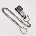 Belt Key Holder Metal Keychain with Removable Keyring and Chain
