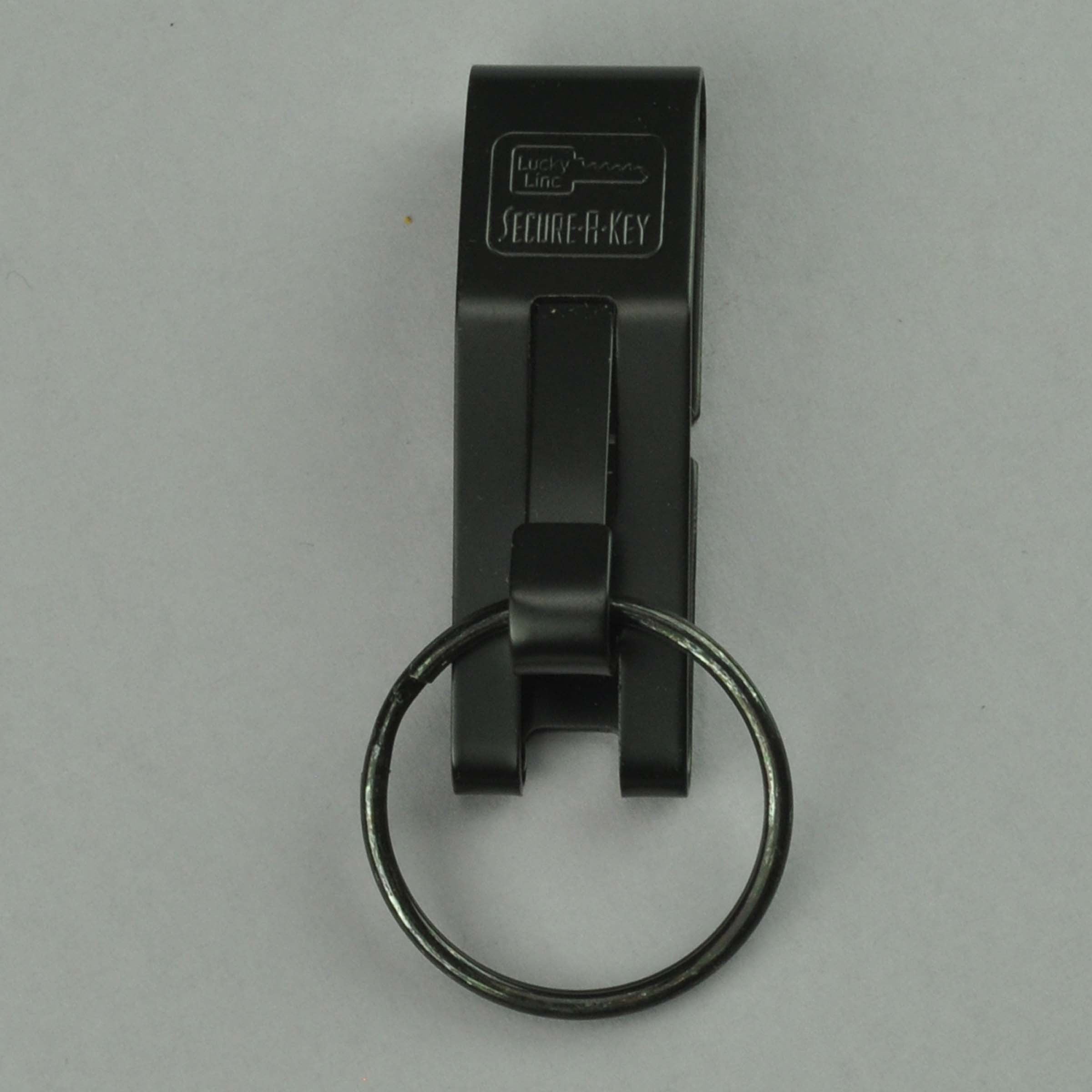 Extra Wide Secure-A-Key Belt Key Holder Slip On Belt Black