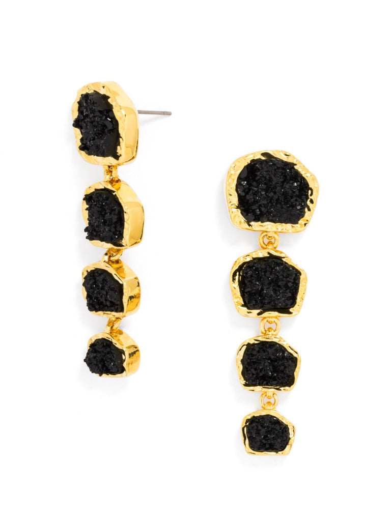 Midnight druzy drops