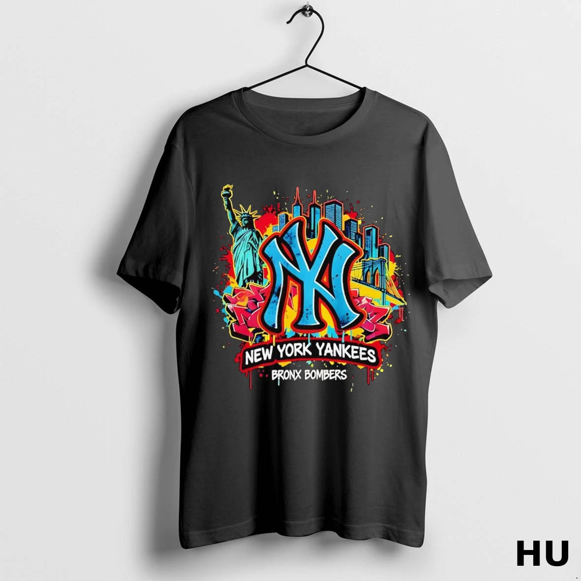 Official New York Yankees Bronx Graffiti Bombers T Shirt