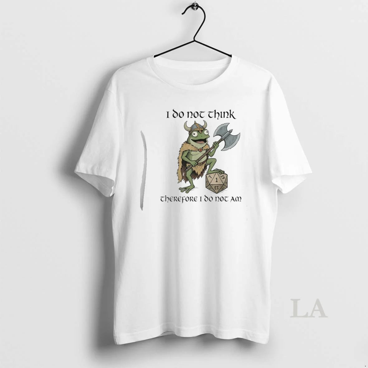 Original Frog Viking Gamer I Do Not Think Therefore I Do Not Am Unisex T-shirt, Sweatshirt, Hoodie, Long Sleeve Tee