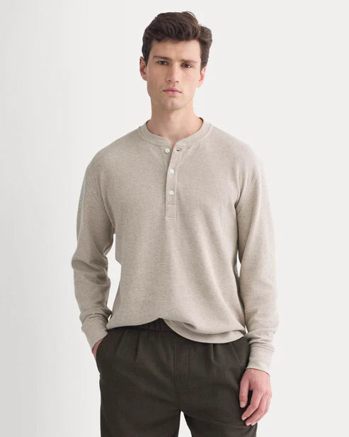 Thermal Henley in Cozy Waffle