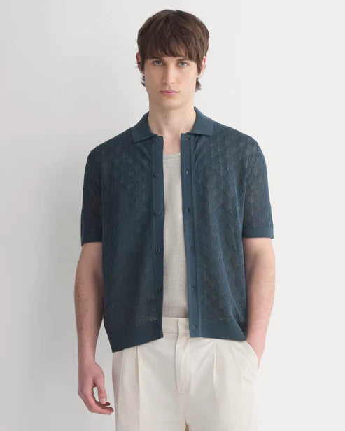 Open-Knit Resort Shirt