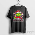 Premium Grinch Is Holding A Ball And Smiling At Georgia Bulldogs Fans Christmas T Shirts Unisex T-shirt, Sweatshirt, Hoodie, Long Sleeve Tee